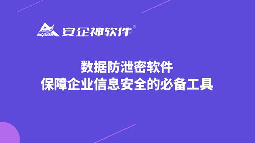 数据防泄密软件 构筑企业信息安全防线的核心技术